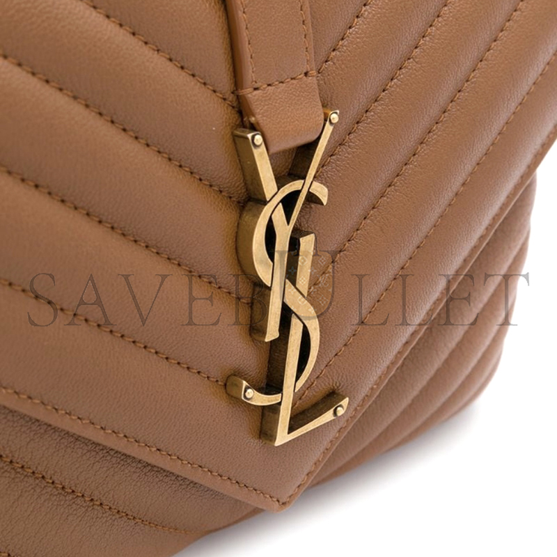 YSL COLLEGE MEDIUM IN QUILTED LEATHER 392737500649 (24*17*6.5cm)